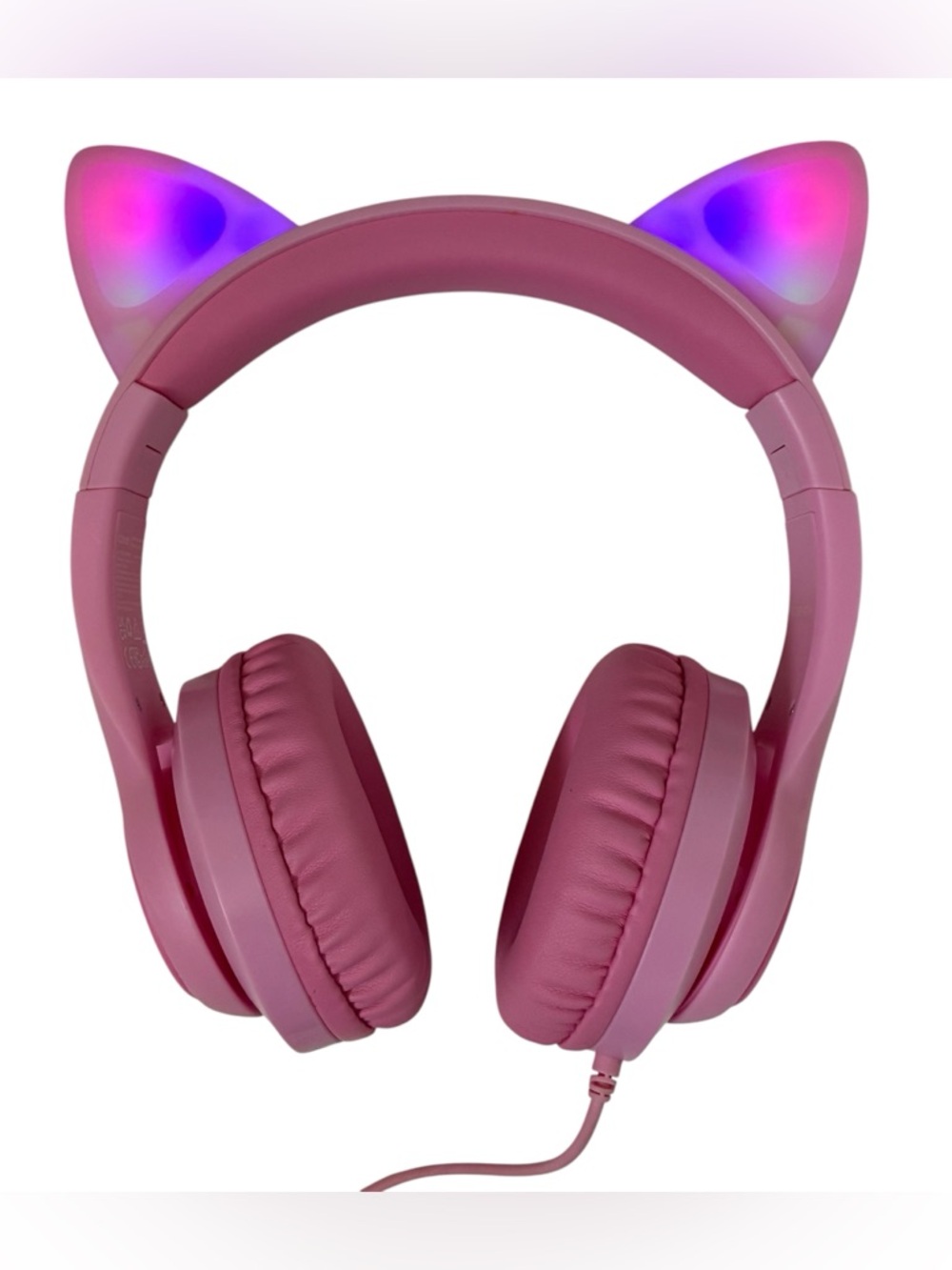 LIGHT UP CAT EAR HEADPHONES WIRED OVER EAR KID’S